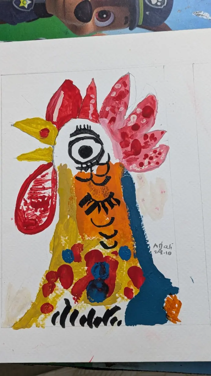 Acrylic painting