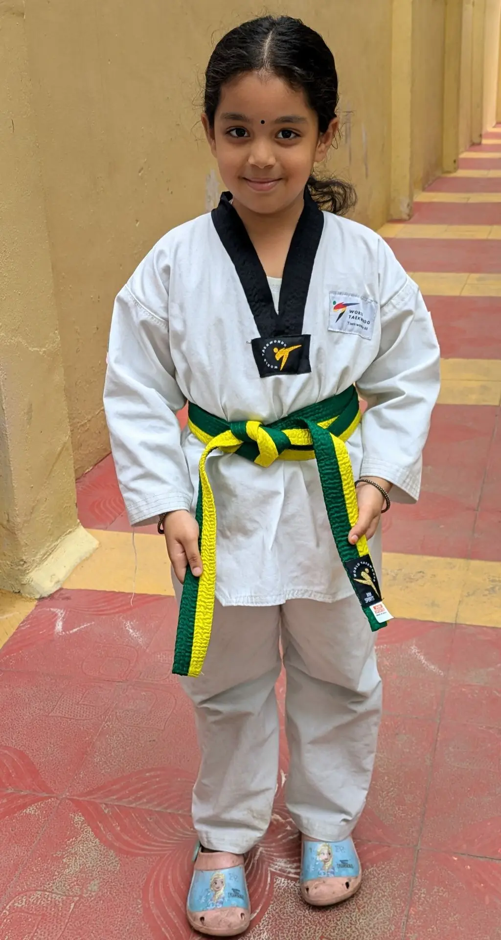Yellow One belt in Taekwondo